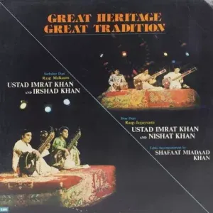 Irshad Khan & Nishat Khan - EASD 1423 - (Condition - 90-95%) - Indian Classical Instrumental LP Vinyl Record