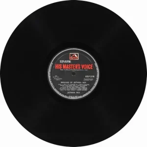 Juthika Roy Bhajan Of - ECLP 2278 - (Condition - 75-80%) – HMV Black Label Devotional LP Vinyl Record