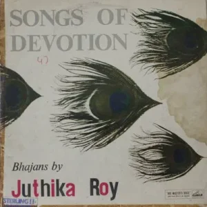 Juthika Roy Bhajan Of - ECLP 2278 - (Condition - 75-80%) – HMV Black Label Devotional LP Vinyl Record