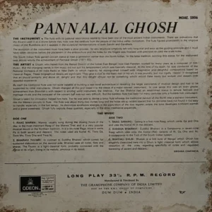 Pannalal Ghosh - The Magic Flute of - MOAE 5006 - (90-95%) - Indian Classical Instrumental LP Vinyl