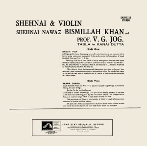 Bismillah Khan & V. G. Jog - EASD 1322 - (Condition 85-90%) - HMV Red Label - LP Indian Classical Instrumental Record