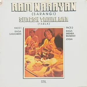 Ram Narayan And Suresh Tawalkar - 2611 S 78 - (Condition - 85-90%) – Cover Book Fold - Indian Classical Instrumental LP Vinyl Record
