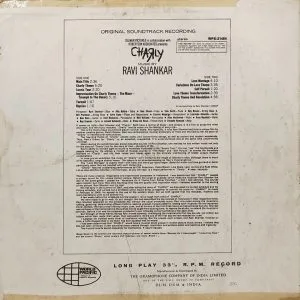 Ravi Shankar - Charly - WPS 21454 - (Condition - 85-90%) - Indian Classical Instrumental LP Vinyl Record