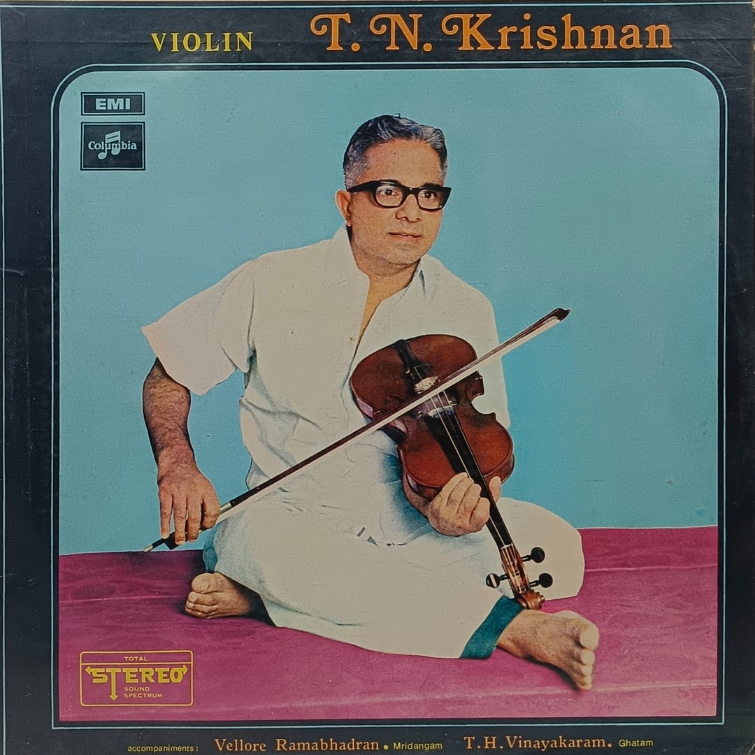 T.N.Krishnan - S/33ESX 6045 - (Condition 85-90%) - Columbia Black Label - Indian Classical Instrumental LP Vinyl Record T.N.Krishnan - S/33ESX 6045 - (Condition 85-90%) - Columbia Black Label - Indian Classical Instrumental LP Vinyl Record