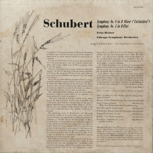 Schubert – Unfinished and Symphony No. 5 - LSC 2516 - (Condition - 90-95%) - HMV Red Label - Western Classical LP Vinyl Record