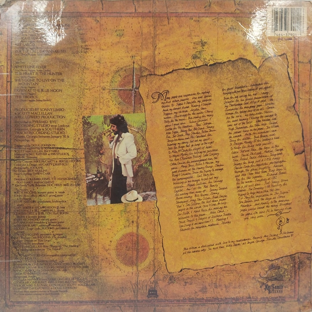 Bertie Higgins - Just Another Day In Paradise - EPIC 10086 - (Condition 85-90%) - English LP Vinyl Record Bertie Higgins - Just Another Day In Paradise - EPIC 10086 - (Condition 85-90%) - English LP Vinyl Record