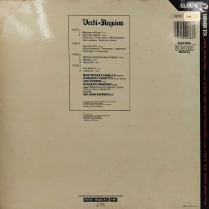 Verdi - Requiem - 1020363 - 2LP - Western Classical LP Vinyl Record