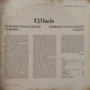 F. J. Haydn – Symphony No. 94 And Symphony No. 101 - FCS 50046 - Western Classical LP Vinyl Record