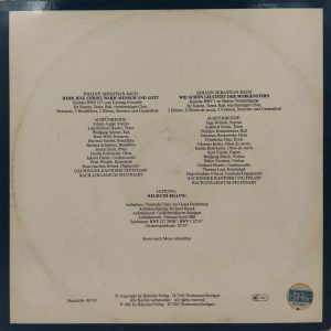 Die Bach Kantate - BWV 127, BWV 1 - 98719 - Western Classical LP Vinyl Record