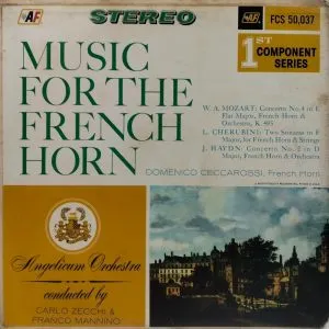 Angelicum Orchestra - Music for the French Horn - FCS 50037 - Western Classical LP Vinyl Record