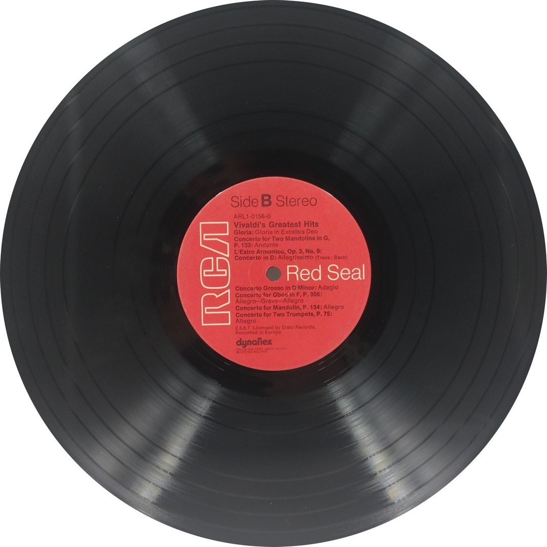 Vivaldi's Greatest Hits - ARL1-0156 - Western Classical LP Vinyl Record Vivaldi's Greatest Hits - ARL1-0156 - Western Classical LP Vinyl Record