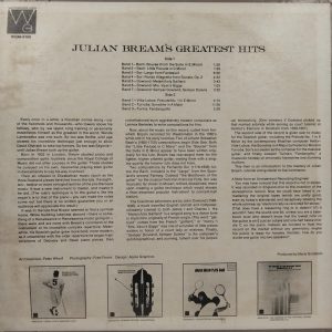 Julian Bream's Greatest Hits - WGM-8106 – (Condition – 85-90%) – English LP Vinyl Record