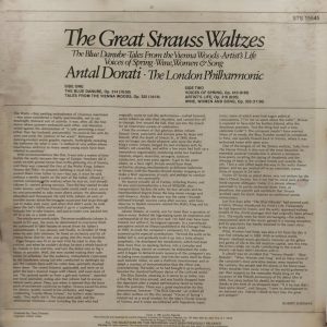 Antal Dorati – The Great Strauss Waltzes - STS 15545 - Western Classical LP Vinyl Record
