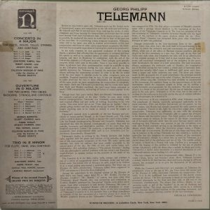 Georg Philipp Telemann - H-71124 - Western Classical LP Vinyl Record
