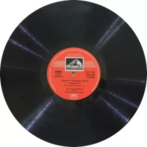 Lata Mangeshkar Recites - Bhagwad Geeta - ECSD 2469 - (Condition - 80-85%) - Cover Reprinted - Devotional LP Vinyl Record
