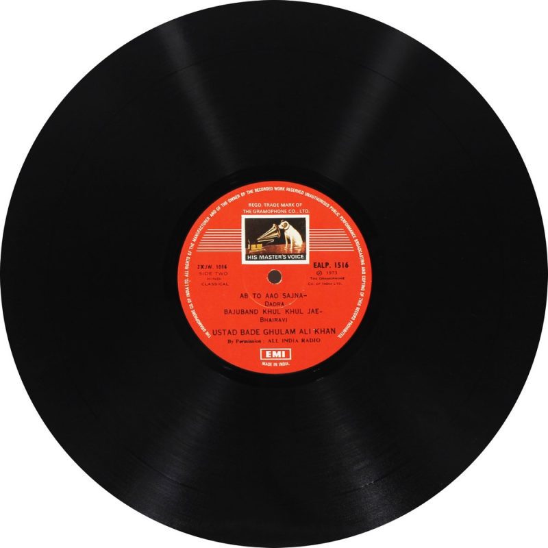 Bade Ghulam Ali - EALP 1516 - (Condition - 85-90%) - HMV Colour Label - Indian Classical Vocal LP Vinyl Record Bade Ghulam Ali - EALP 1516 - (Condition - 85-90%) - HMV Colour Label - Indian Classical Vocal LP Vinyl Record