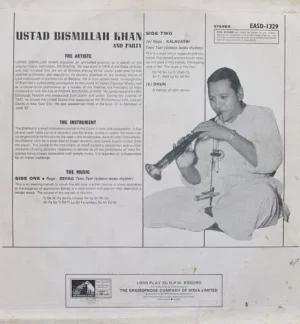 Bismillah Khan - EASD 1329 - (90-95%) - Indian Classical Instrumental LP Vinyl
