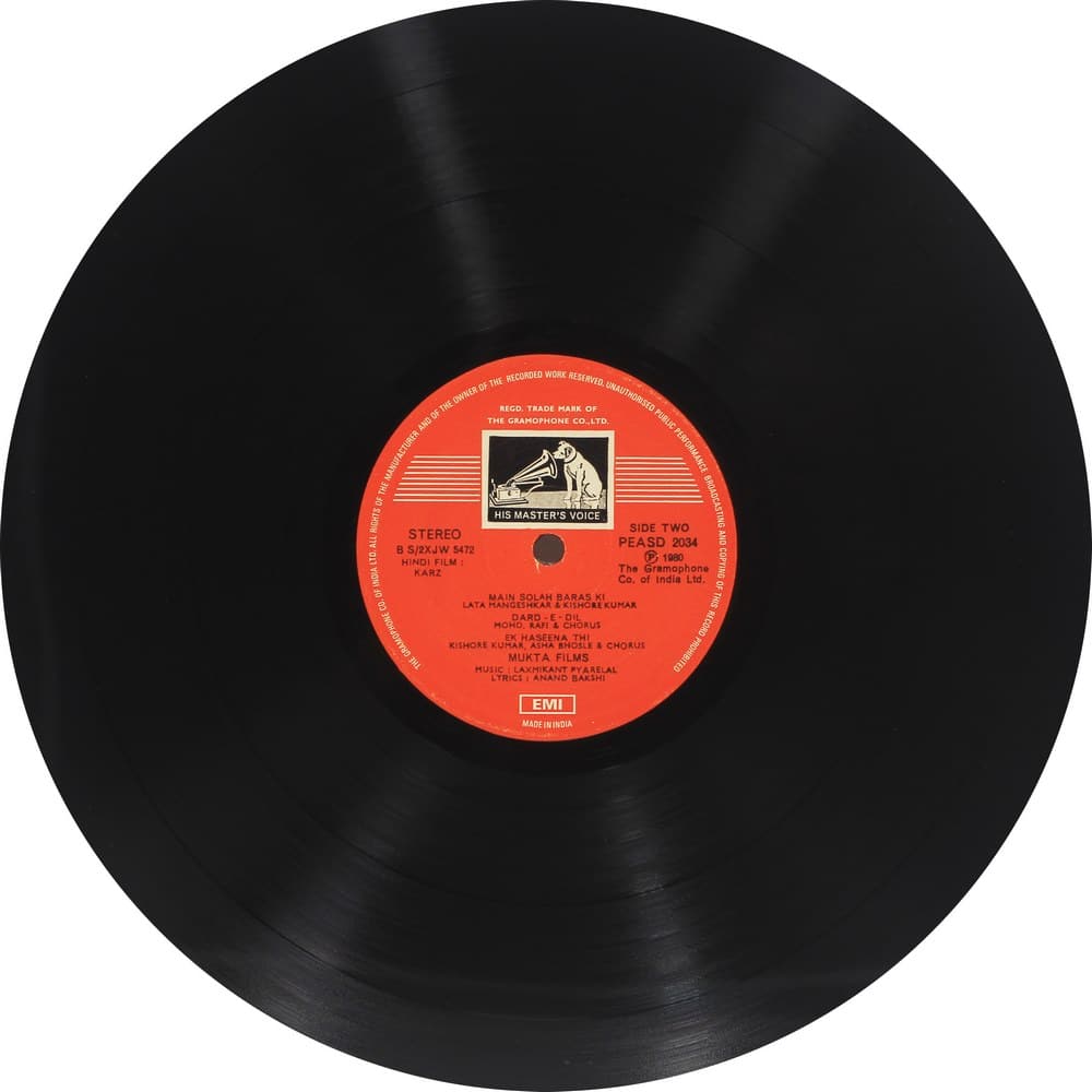 Karz - PEASD 2034 - (Condition 75-80%) - Cover Book Fold - Bollywood Rare LP Vinyl Record Karz - PEASD 2034 - (Condition 75-80%) - Cover Book Fold - Bollywood Rare LP Vinyl Record