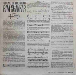 Ravi Shankar – Sound of the Sitar - WP 1434 - (85-90%) - Indian Classical Instrumental LP Vinyl Record