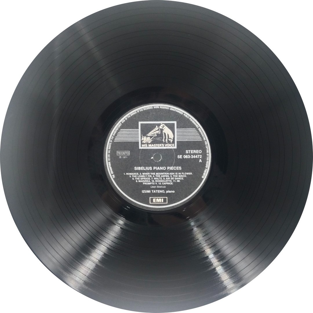 Sibelius And Izumi Tateno – Piano Pieces - 5E063-34472 – (Condition 90-95%) - Western Classical LP Vinyl Record Sibelius And Izumi Tateno – Piano Pieces - 5E063-34472 – (Condition 90-95%) - Western Classical LP Vinyl Record