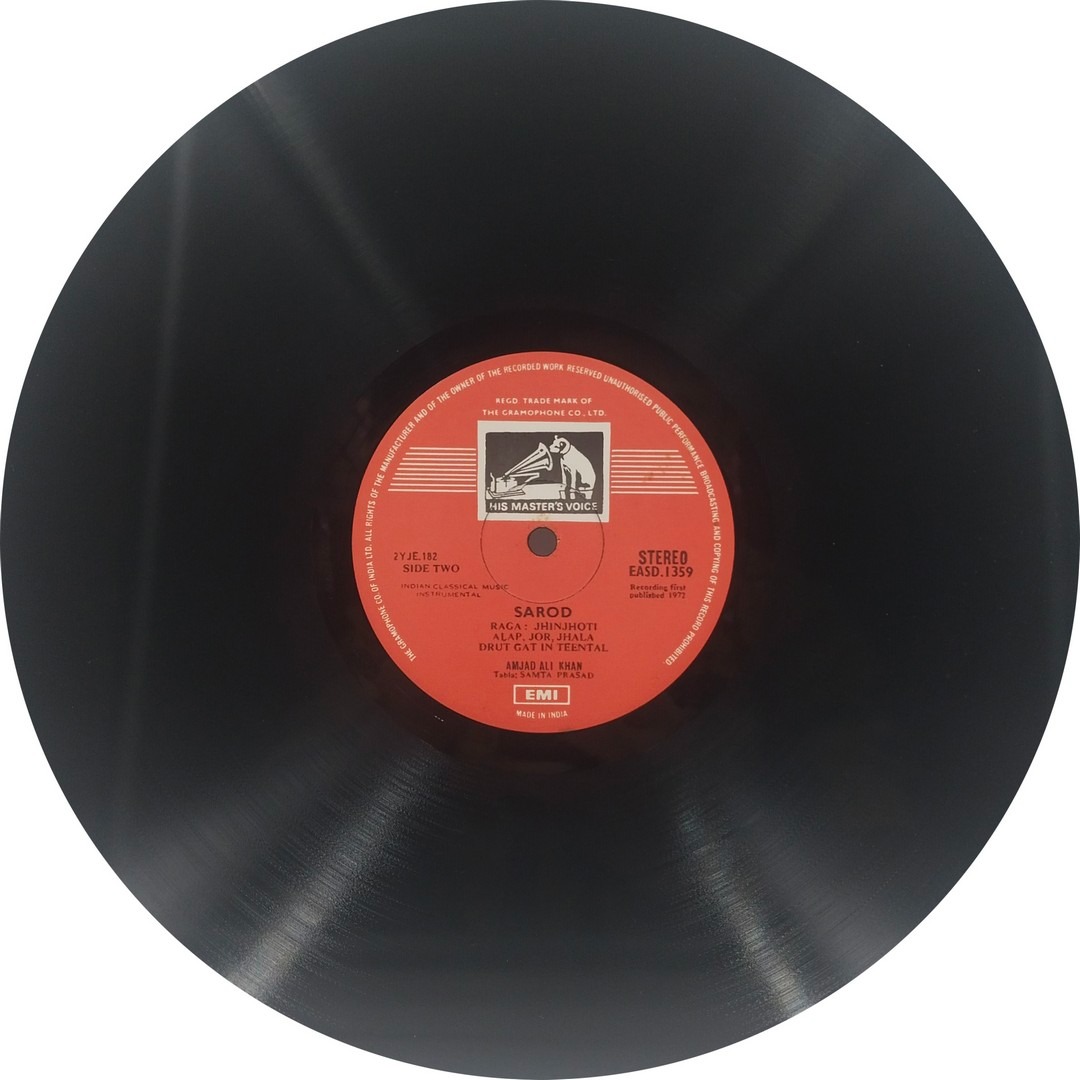 Amjad Ali Khan - EASD 1359 - (Condition - 90-95%) - Indian Classical Instrumental LP Vinyl Record Amjad Ali Khan - EASD 1359 - (Condition - 90-95%) - Indian Classical Instrumental LP Vinyl Record
