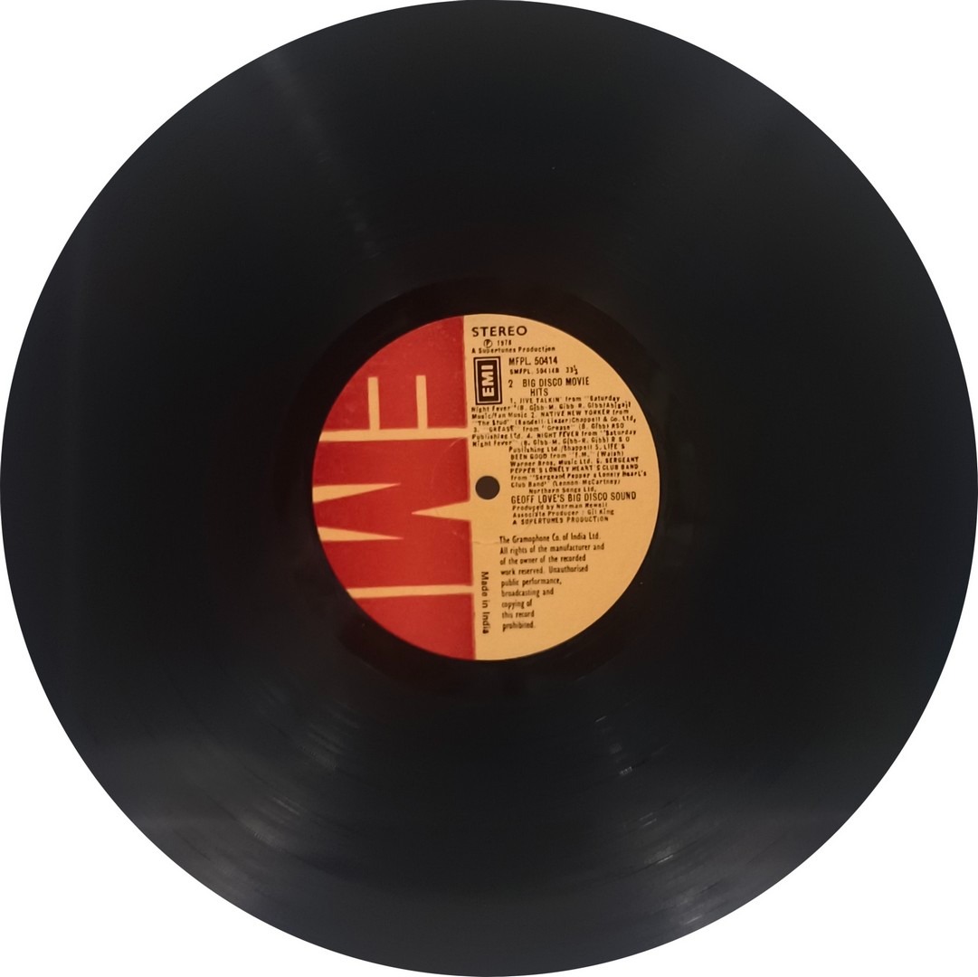 Geoff Love's Big Disco Sound – Big Disco Movie Hits - MFPL 50414 - (Condition - 90-95%) - English Instrumental LP Vinyl Record Geoff Love's Big Disco Sound – Big Disco Movie Hits - MFPL 50414 - (Condition - 90-95%) - English Instrumental LP Vinyl Record
