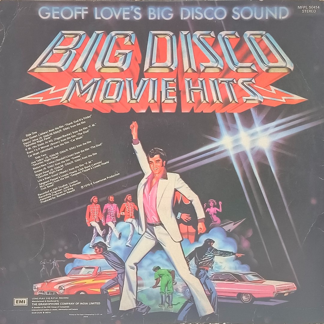 Geoff Love's Big Disco Sound – Big Disco Movie Hits - MFPL 50414 - (Condition - 90-95%) - English Instrumental LP Vinyl Record Geoff Love's Big Disco Sound – Big Disco Movie Hits - MFPL 50414 - (Condition - 90-95%) - English Instrumental LP Vinyl Record