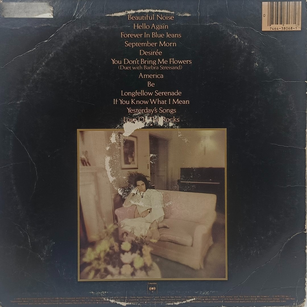 Neil Diamond - 12 Greatest Hits, Vol. II- TC 38068 - (Condition 85-90%) - English Song Viny LP Record Neil Diamond - 12 Greatest Hits, Vol. II- TC 38068 - (Condition 85-90%) - English Song Viny LP Record