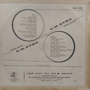C. H. Attma - Lingering Melodies - 33ESX 4258 - (85-90%) - Film Hits LP Vinyl Record
