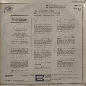 Frank Sinatra – Sings The Select Cole Porter - SRS 5009 - (85-90%) - English LP Vinyl Record