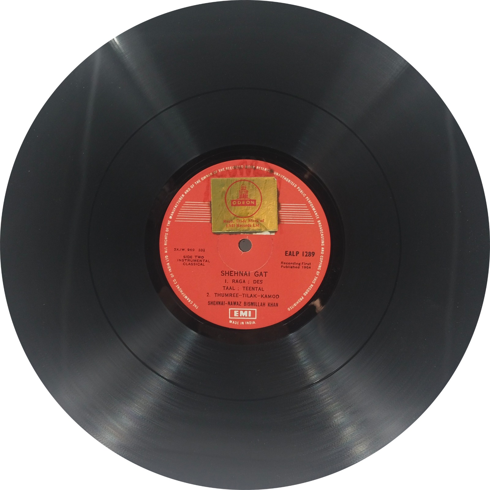 Bismillah Khan - EALP 1289 - (90-95%) - Indian Classical Instrumental LP Vinyl Record Bismillah Khan - EALP 1289 - (90-95%) - Indian Classical Instrumental LP Vinyl Record