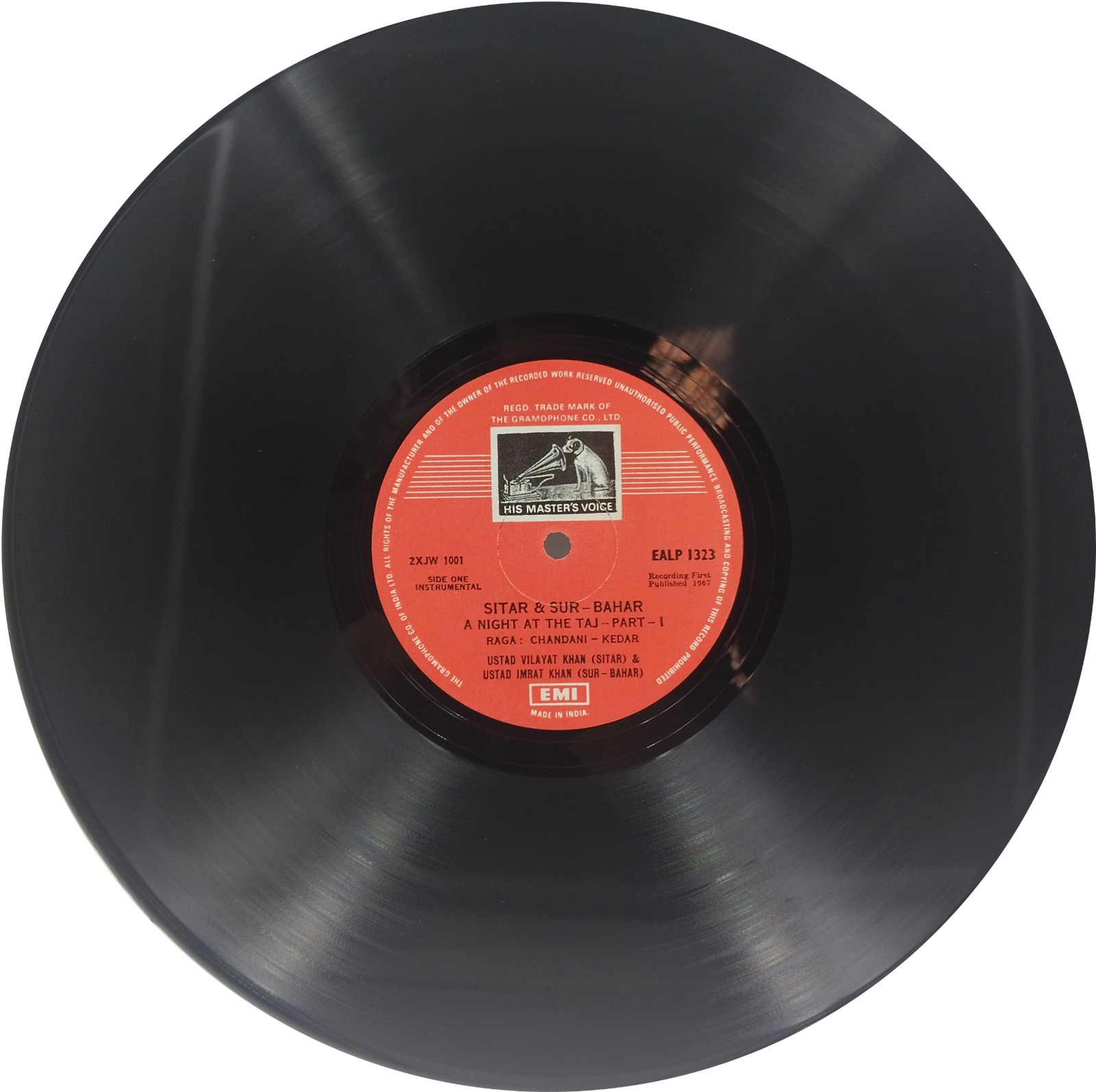 A Night At The Taj - EALP 1323 - (90-95%) - Indian Classical Instrumental LP Vinyl Record A Night At The Taj - EALP 1323 - (90-95%) - Indian Classical Instrumental LP Vinyl Record
