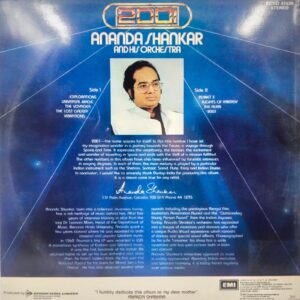 Ananda Shankar - ECSD 41539 - CBF - Indian Classical Instrumental LP Vinyl