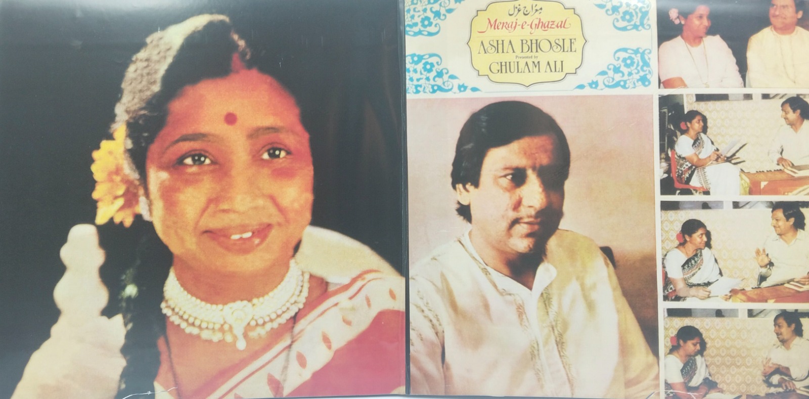 Asha Bhosle & Ghulam Ali - Meraj-E-Ghazal - ECSD 2926/27 - (90-95%) - CR - 2LP - Ghazals LP Vinyl Record Asha Bhosle & Ghulam Ali - Meraj-E-Ghazal - ECSD 2926/27 - (90-95%) - CR - 2LP - Ghazals LP Vinyl Record