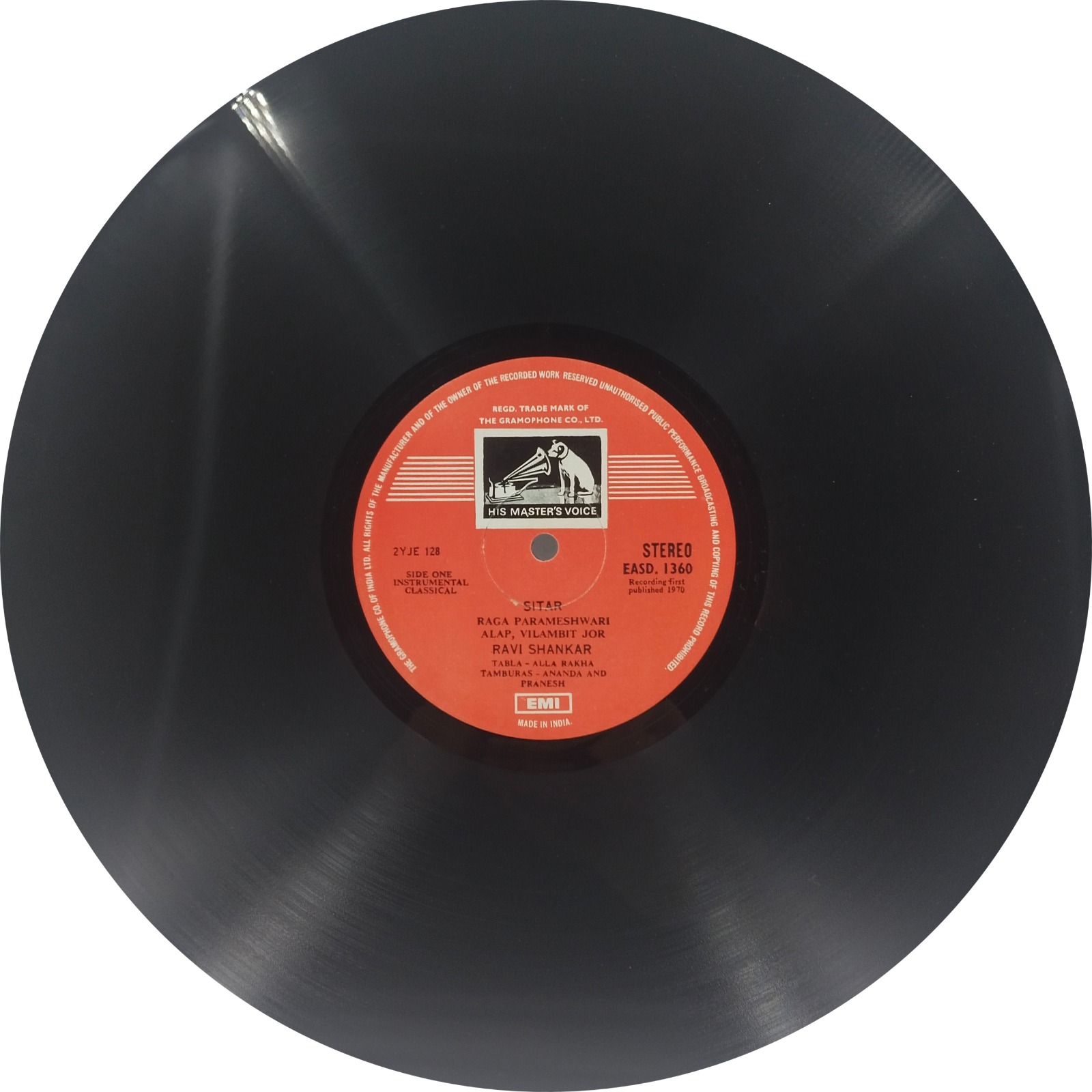 Ravi Shankar – Raga Parameshwari - EASD 1360 - Indian Classical Instrumental LP Vinyl Record Ravi Shankar – Raga Parameshwari - EASD 1360 - Indian Classical Instrumental LP Vinyl Record