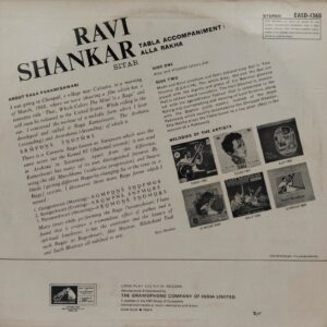 Ravi Shankar – Raga Parameshwari - EASD 1360 - Indian Classical Instrumental LP Vinyl Record