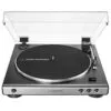 Audio-Technica AT-LP60X Gun Metal Turntable – Fully Automatic Belt-Drive Vinyl Record Player with Built-in Phono Preamp