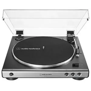 Audio-Technica AT-LP60X Gun Metal Turntable – Fully Automatic Belt-Drive Vinyl Record Player with Built-in Phono Preamp