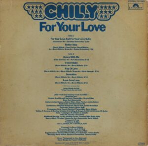 Chilly - For Your Love - 2371 885 - (Condition 85-90%) - English LP Vinyl Record