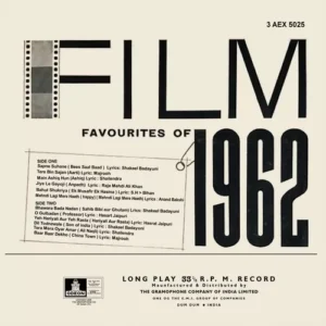 Film Favourite Of 1962 - 3AEX 5025 - (80-85%) - CR - Angel First Pressing - Film Hits LP Vinyl Record