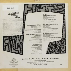 Film Hits Of 1968 - 3AEX 5217 - (Condition - 90-95%) – Film Hits LP Vinyl Record