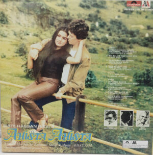 Ahista Ahista – 2392 288 - (85-90%) - CBF - CR - Bollywood LP Vinyl Record