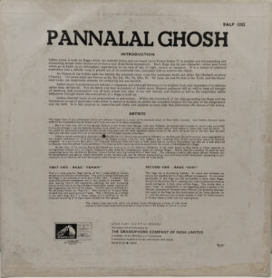 Pannalal Ghosh - EALP 1252 - Indian Classical Instrumental LP Vinyl Record