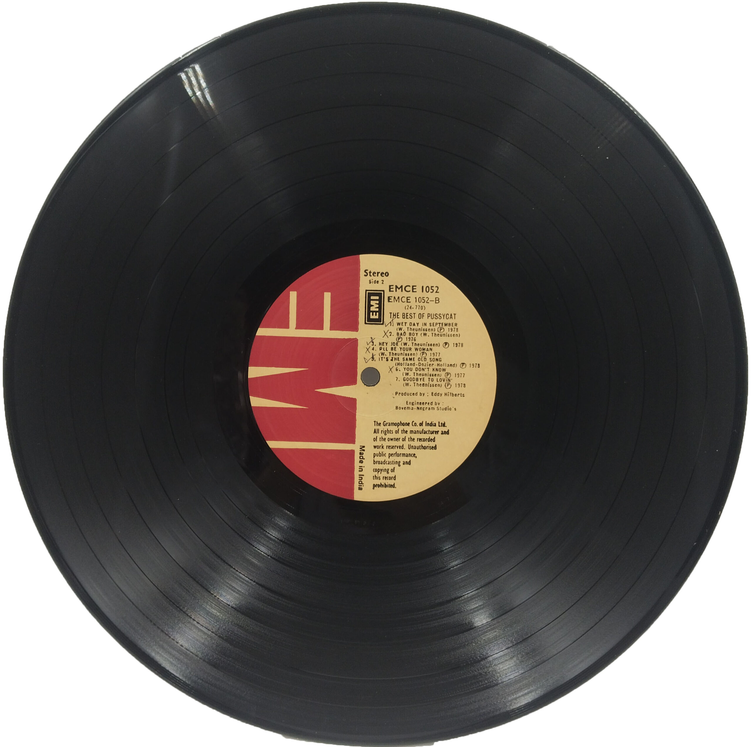 The Best of Pussycat - EMCE 1052 - English Songs LP Vinyl Record The Best of Pussycat - EMCE 1052 - English Songs LP Vinyl Record