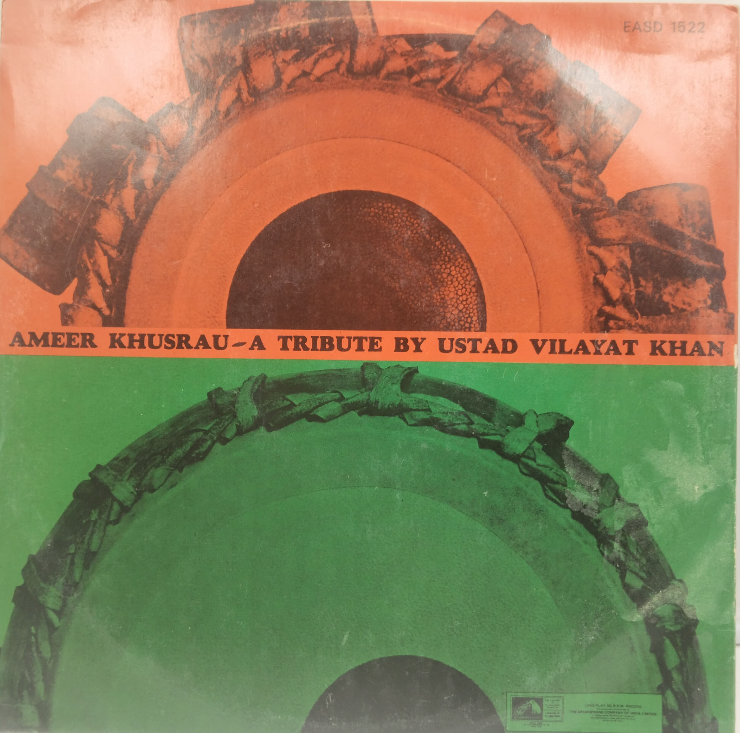 Ameer Khusrau - Vilayat Khan - EASD 1522 – CBF - Indian Classical Instrumental LP Vinyl Record Ameer Khusrau - Vilayat Khan - EASD 1522 – CBF - Indian Classical Instrumental LP Vinyl Record