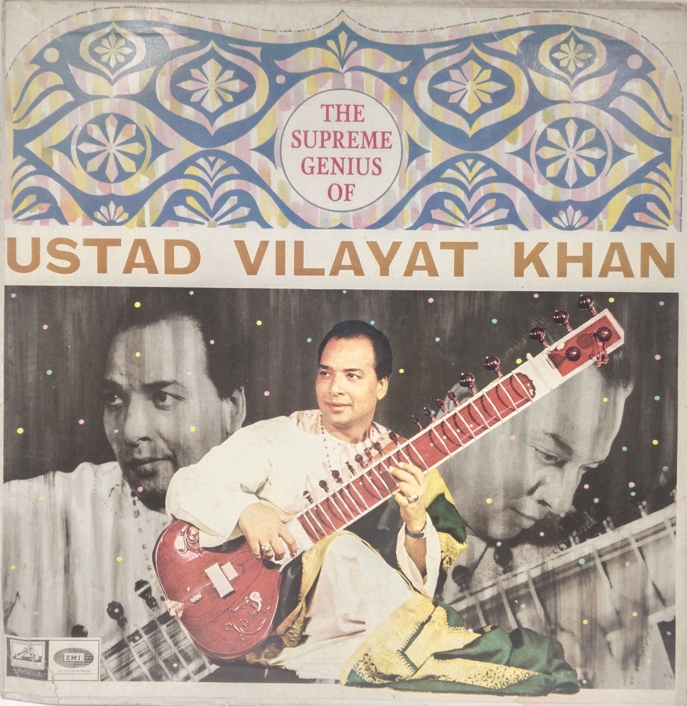 Vilayat Khan - The Supreme Genius Of - EASD 1332 - HCL - Indian Classical Instrumental LP Vinyl Record Vilayat Khan - The Supreme Genius Of - EASD 1332 - HCL - Indian Classical Instrumental LP Vinyl Record