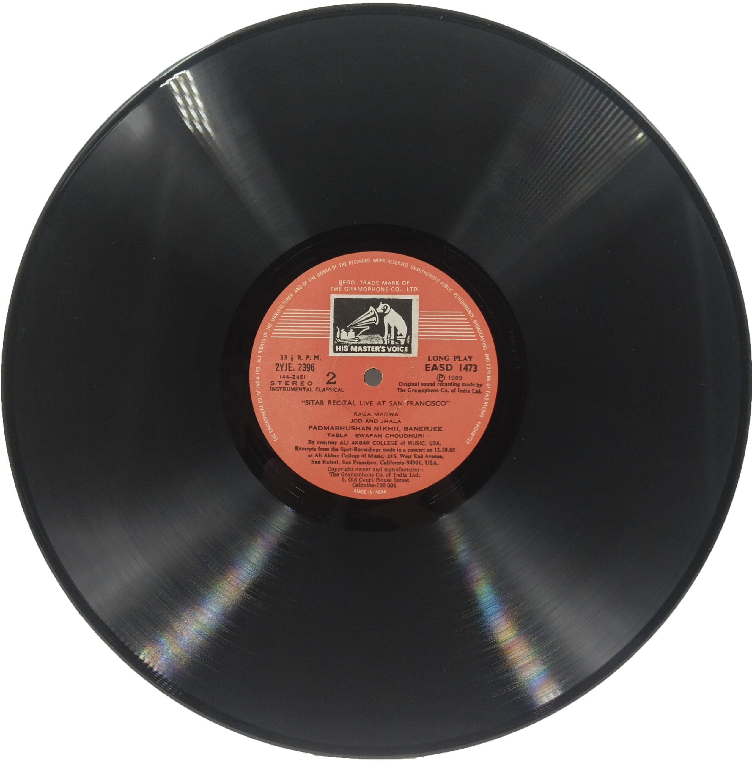 Nikhil Banerjee – Sitar Recital Live at San Francisco - EASD 1473/74 - 2LP - Indian Classical Instrumental LP Vinyl Record Nikhil Banerjee – Sitar Recital Live at San Francisco - EASD 1473/74 - 2LP - Indian Classical Instrumental LP Vinyl Record