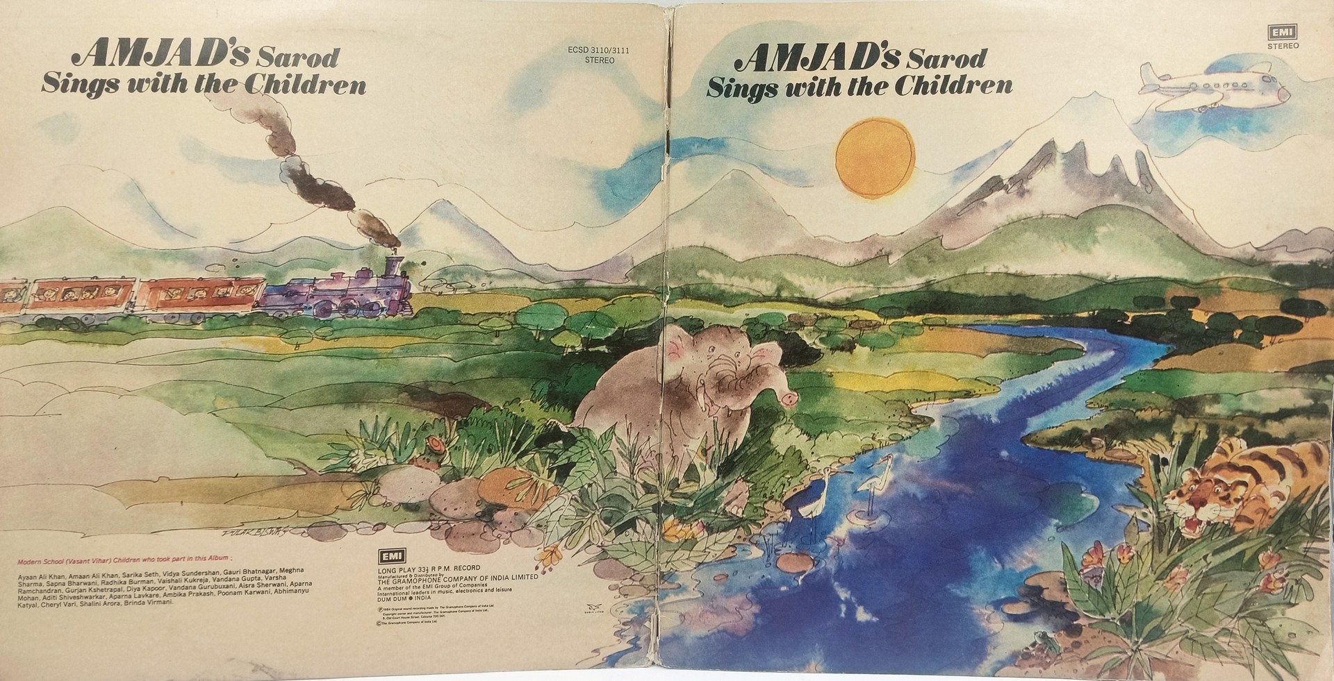 Amjad’s Sarod Sings With The Children - ECSD 3110/3111 – 2LP Set - Private Songs LP Vinyl Record Amjad’s Sarod Sings With The Children - ECSD 3110/3111 – 2LP Set - Private Songs LP Vinyl Record