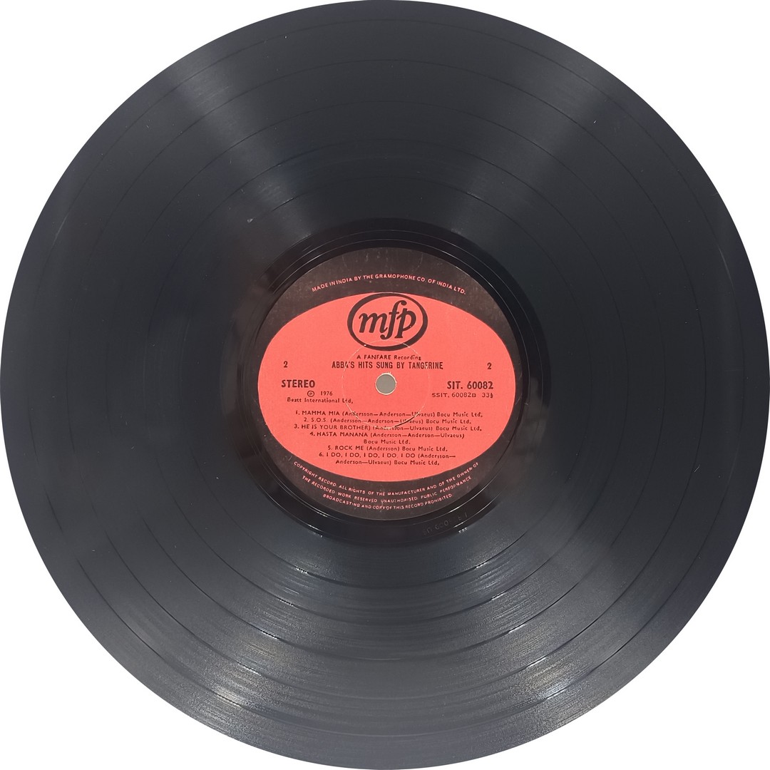 ABBA's Hits Sung By Tangerine - SIT 60082 - (80-85%) - CR - English LP Vinyl Record ABBA's Hits Sung By Tangerine - SIT 60082 - (80-85%) - CR - English LP Vinyl Record