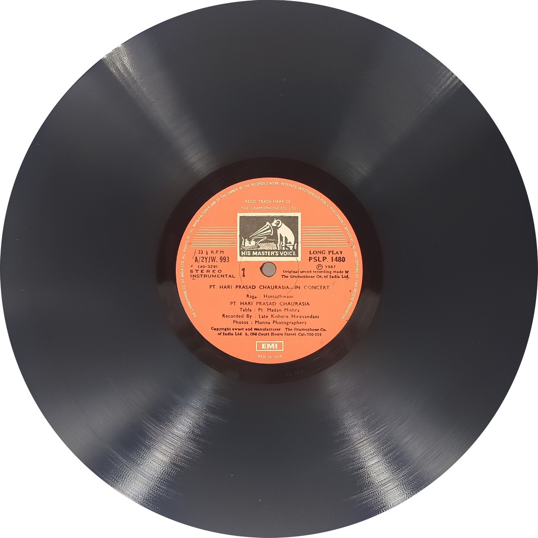Hariprasad Chaurasia – In Concert - PSLP 1479/80 - (90-95%) - 2LP - Indian Classical Instrumental LP Vinyl Record Hariprasad Chaurasia – In Concert - PSLP 1479/80 - (90-95%) - 2LP - Indian Classical Instrumental LP Vinyl Record